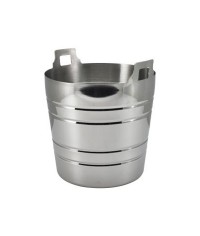 Stainless Steel Ribbed Wine Bucket